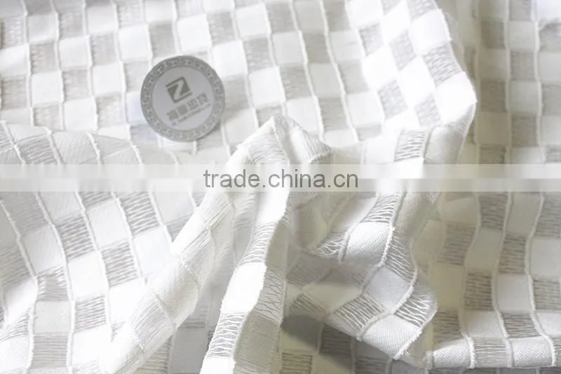 Triangle jacquard organza fabric Geometric figure jacquard fabric with cotton