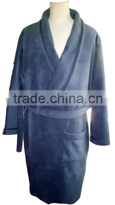 fashion style coral fleece bathrobe with long sleeve