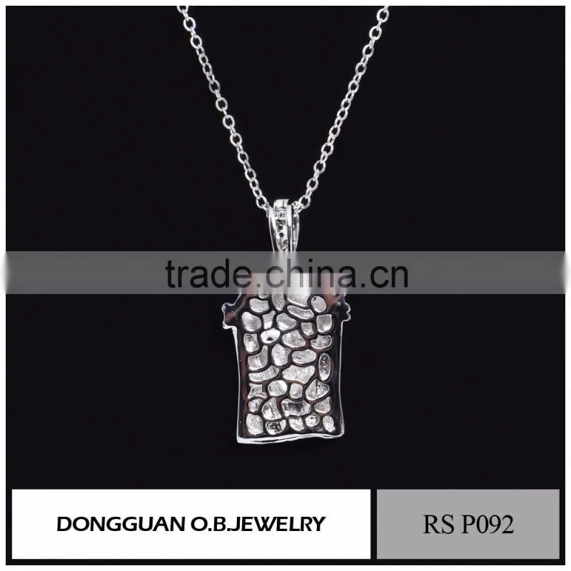 Fashion Long Jesus Rhodium Plated Necklaces Pendant/Pendant Cross Necklace