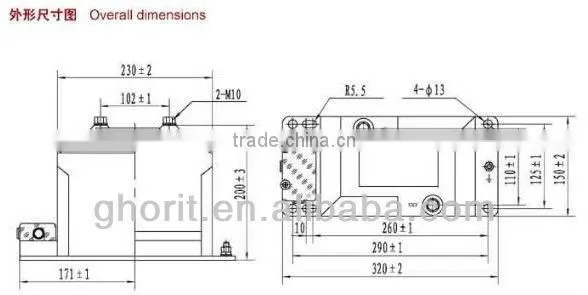 JDZX10-10 11kv cast resin transformer single phase transformer high voltage 10kv