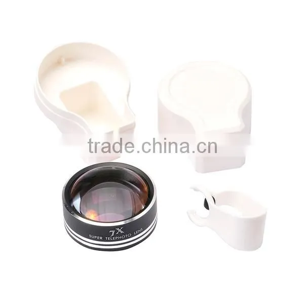 Zoom Lens 7x Telephoto Lens with Arc Clip telephoto zoom lens for Samsung galaxy S4