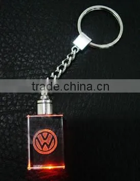 2016 Modern crystal keychain with various light