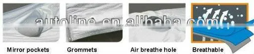 Waterproof PE car cover with XL size