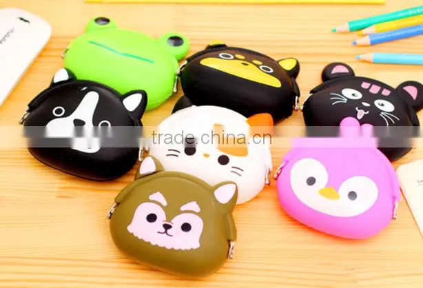 Promotion Gift Custom Logo Colorful Silicone Coin Purse Silicone Rubber Change Purse