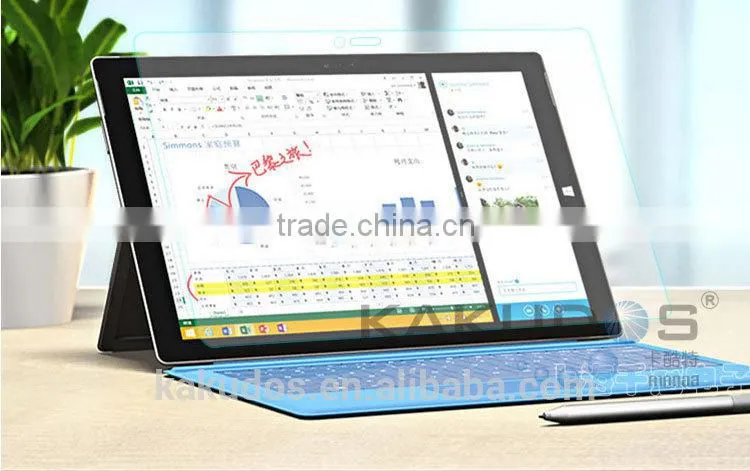 Best quality 9h hardness tempered glass screen protector for Microsoft Surface Pro 3
