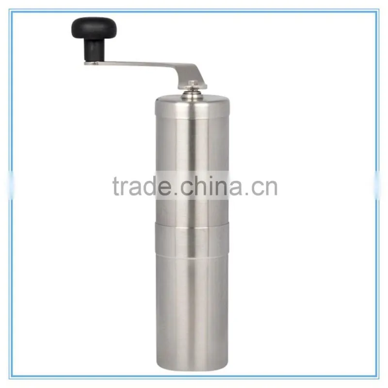 high efficient portable manual coffee grinder stainless steel burr coffee grinder