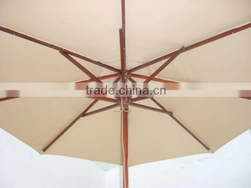 Solar patio umbrella