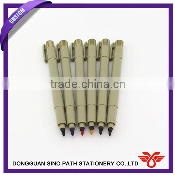 Water erasable silver refill pen, gel ink pen for leather industry