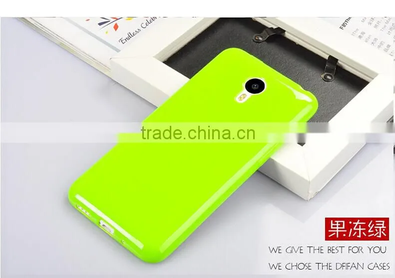 New arrival soft colorful silicone tpu case cover for meizu m2 note