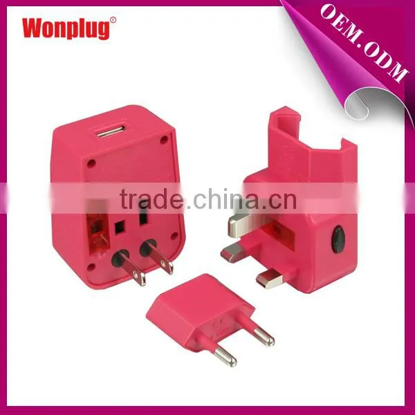Walmart gold supplier wonplug patent 2015 hot selling cell phone travel charger