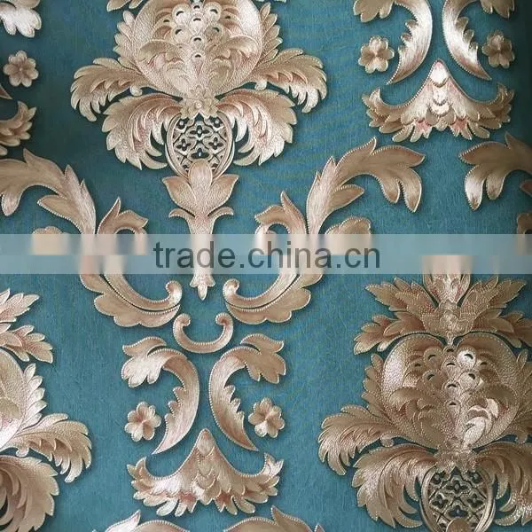 construction material luxury flower vinyl wallpaper