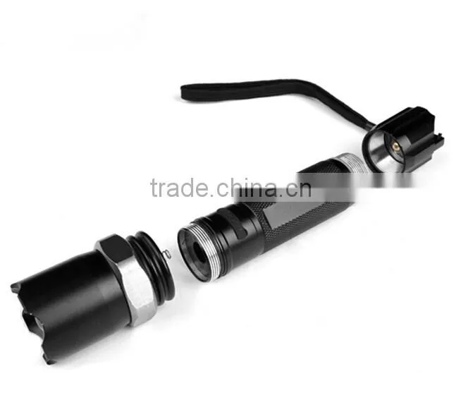 rechargeable 5 watt led flashlight xm-l t6 aluminum torch flashlight