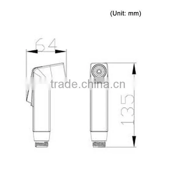 Bidet Hand Spray,Diaper Sprayer,Square Hand Bidet