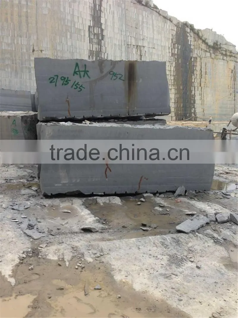 G654 China natural sesame black granite stone column