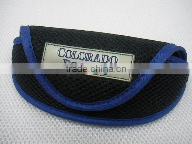 Blue color Sandwich fabric eva sunglasses packging case