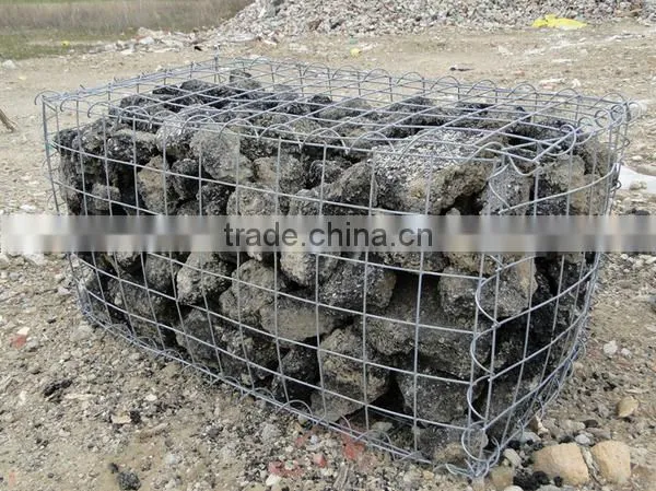 PVC coated Galvanized hexagonal woven wire mesh gabion box price (china manufacturer)