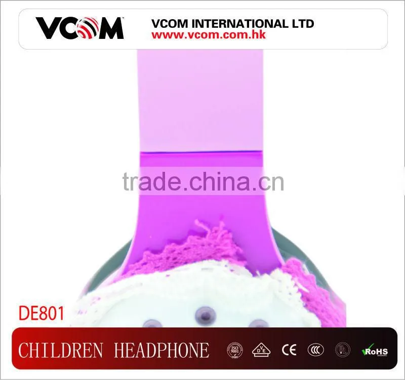 VCOM Newest Professional Design Children's headphones for 6-12 years old Children