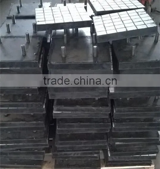 Ceramic rubber liner with square ceramic tiles imbedded, wear liner, bolt connection