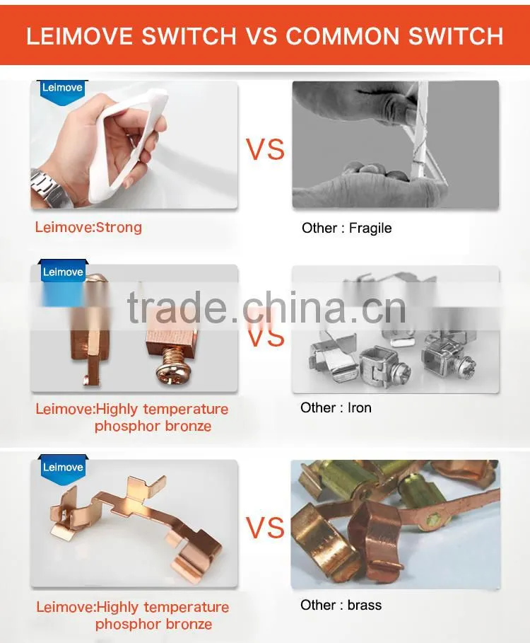 woven gold finish one gang one/two way wall switch arbitrary point switch