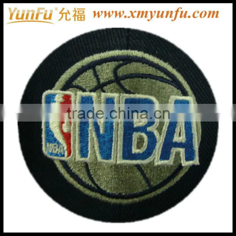 Fashion Yellow embroidery iron on sports patches