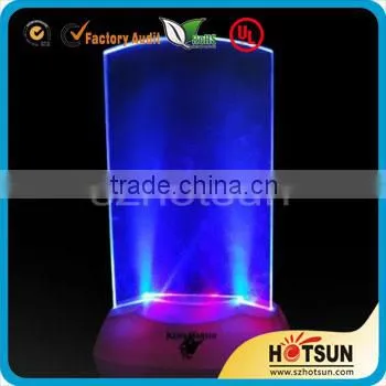 acrylic hotel counter with LED light