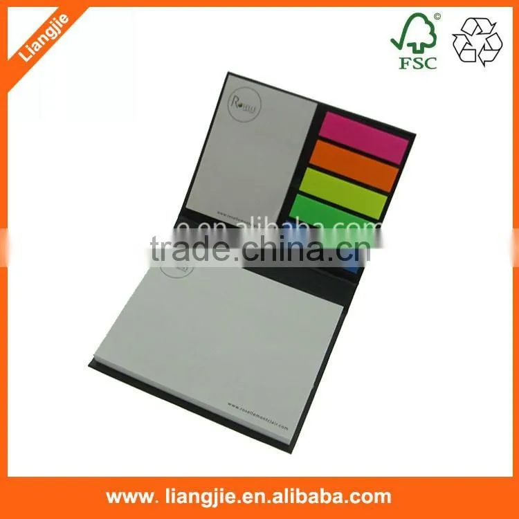 Customized sticky note pad,white card cover sticky note set