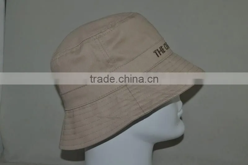 Guangzhou hat factory professional custom / 100% cotton/gray/bucket hat