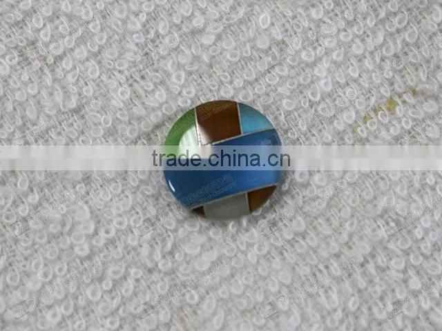 Colorful gemstone mosaic,gemstone cuff buttons