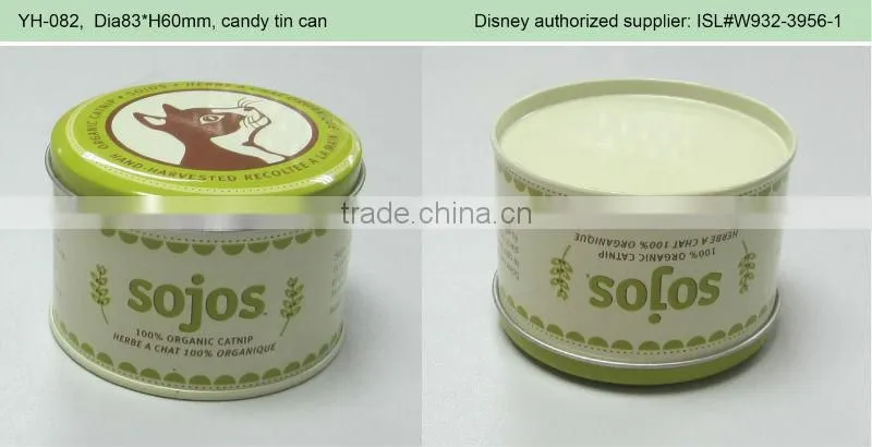 fruit candy tin can