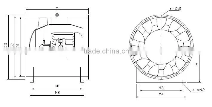 2014 Hot Sale for SWF Mine Ventilation Fan With MA