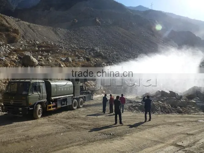 FENG HUA patent DS-120 dry fog cooling cannon system industrial fogger high pressure water mist cannon for dust control