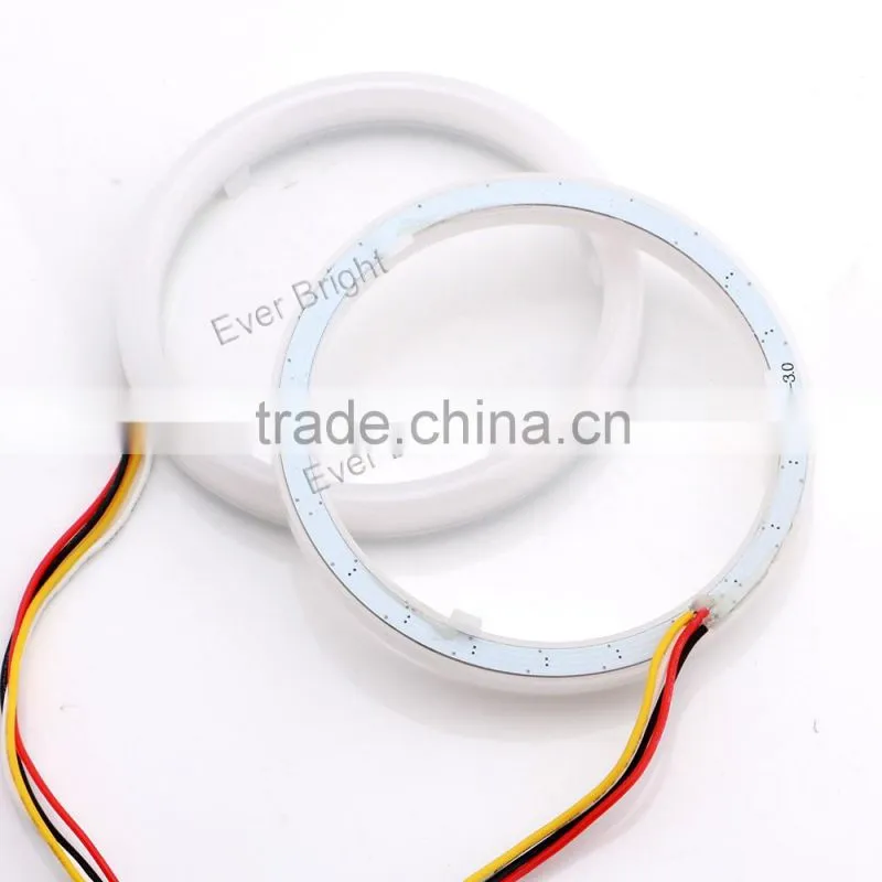 For car headlight 12V 2835 95mm led ring lamp colorful led mobile app wifi control rgb angel eyes