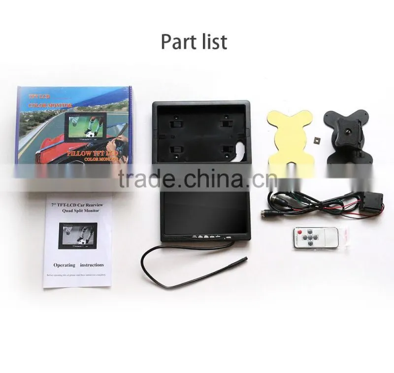 7 inch LCD-TFT car monitor,car reverse monitor