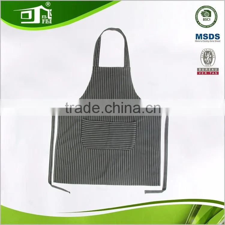 Trade Assurance Poly and Cotton Striped Bib Apron