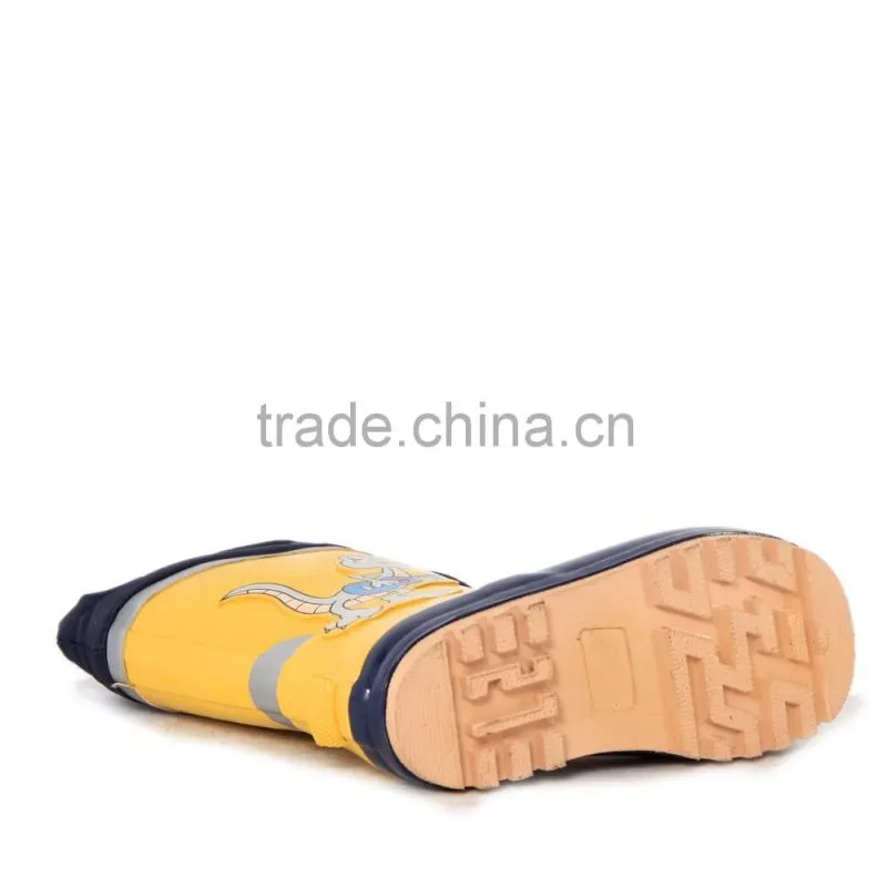 Wholesale crocodile pattern waterproof rubber rain boots for kids