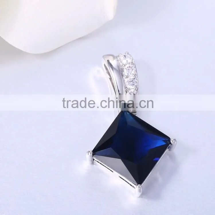 Top sale tanzanite square pendant french