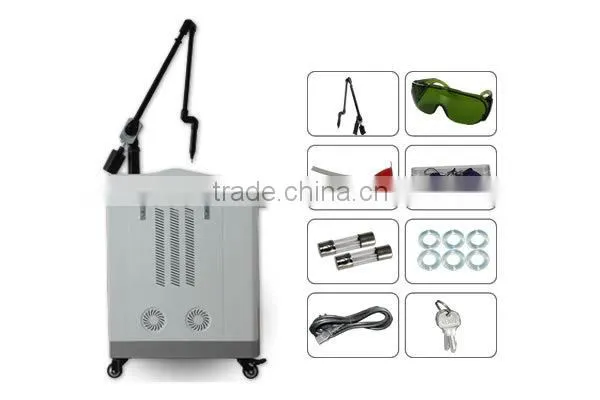 2016 high quality factory price q switch nd yag laser tattoo removal equipment