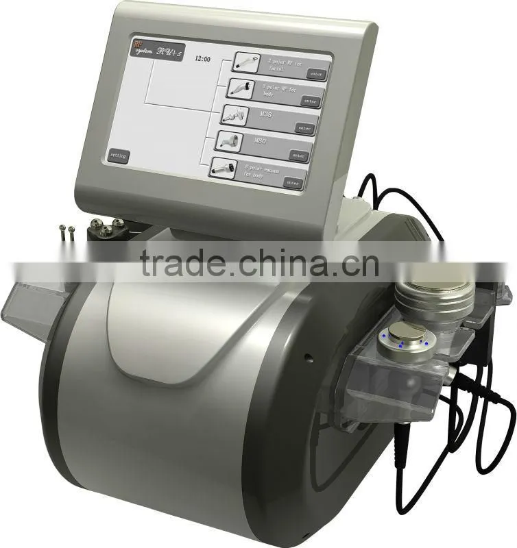Miltipolar RF Radio Frequency Ultrasonic Vacuum Cavitation Ultrasound Machine