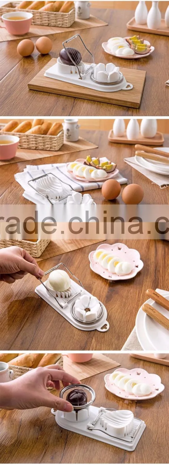 2 in 1 Multifunction Egg Cutter Master Kitchen Food Egg Slicer