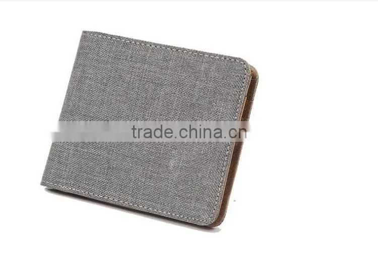 Canvas multifunction concise card package smart men fashion wallet