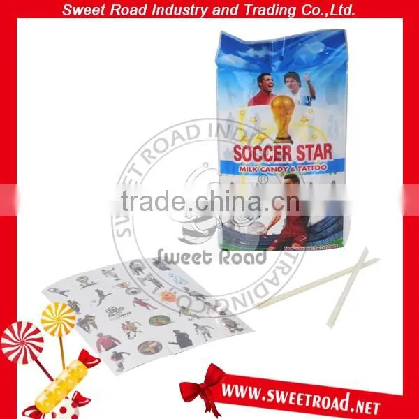 Soccer Star Milk Candy&Tattoo
