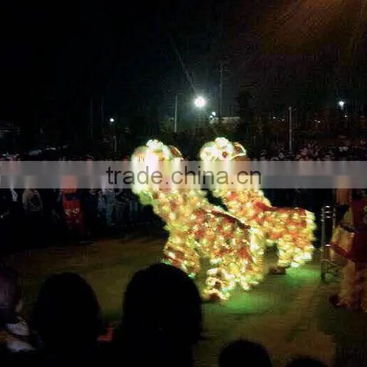 wholesale battery control LED red lion dancing costume
