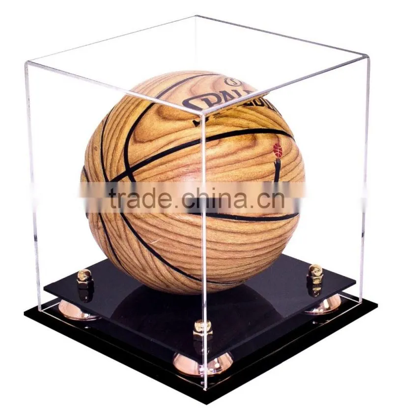 hot selling OEM service high quality fashionable acrylic football display boxes / racks for football fans
