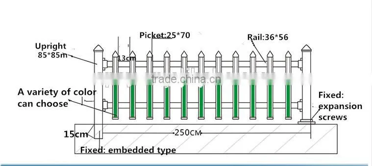 outdoor pvc galvanized steel garden edging fence plastic steel lawn edging fencing
