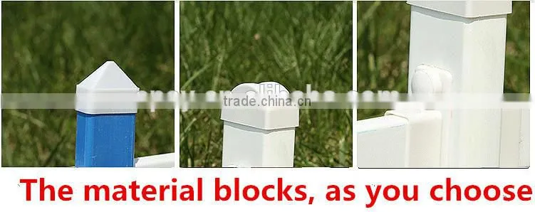 plastic galvanized steel garden fence outside pvc steel lawn fence
