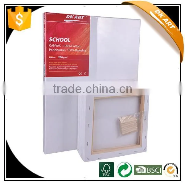 Professional manufacture,factory supply,wholesale stretched canvas with different material for canvas and wood