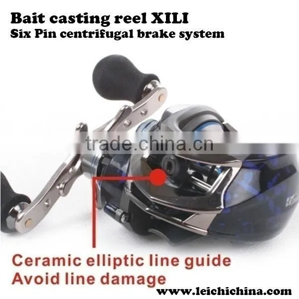 Six Pin centrifugal brake system fishing baitcasting reel
