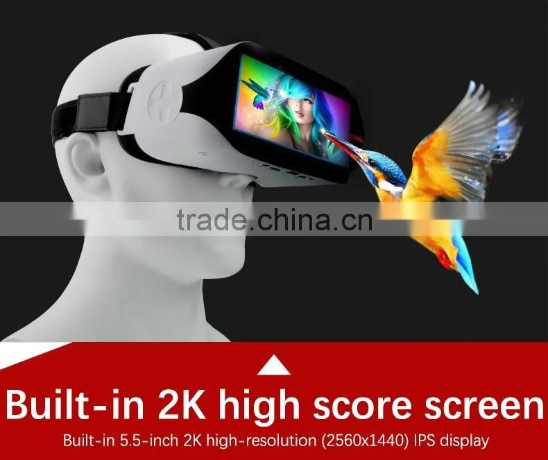 Wholesale VR Box 2.0 Virtual Reality 3D Glasses with Remote Controller & Bluetooth