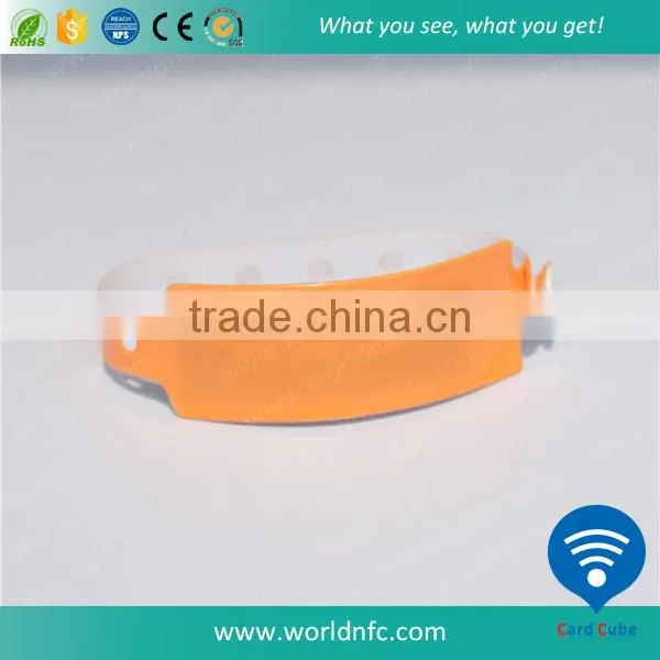 Single Use Festival PVC Waterproof UHF RFID Bracelet