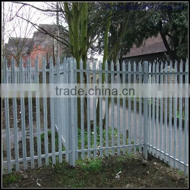 European D and W Head Steel Palisade Fencing